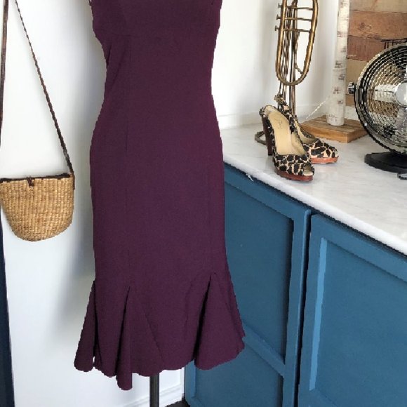 BETTIE PAGE Purple TART Wiggle Dress.  Size S - Picture 3 of 4